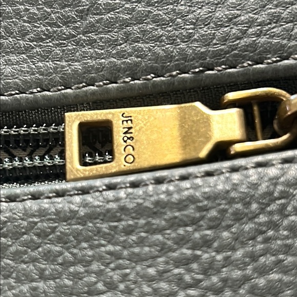 Gray Crossbody Bag with Tassel Detail and Adjustable Strap - Picture 7 of 11